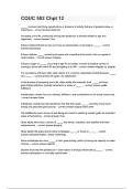 COUC 502 Chapter 12 Questions and Answers Comprehensive Study Guide Exam Review PDF Download 2025&sol; 2026 with Solution