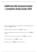 California Life Insurance Exam &ndash; Complete Study Guide 2025