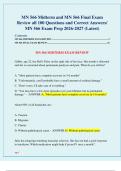 MN 566 Midterm and MN 566 Final Exam  Review all 100 Questions and Correct Answers&sol;  MN 566 Exam Prep 2026-2027 &lpar;Latest&rpar;