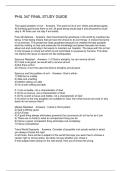 PHIL 347 FINAL STUDY GUIDE