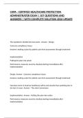 CHPA - CERTIFIED HEALTHCARE PROTECTION ADMINISTRATOR EXAM &vert; 107 QUESTIONS AND ANSWERS &vert; WITH COMPLETE SOLUTION 2026 UPDATE