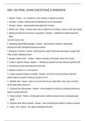SSH 105 FINAL EXAM QUESTIONS & ANSWERS