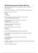 AP Macroeconomics Exam Reviewa Review questions with answers