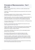 Principles of Macroeconomics - Test 1 &lpar;Ch&period; 1-3&rpar; questions and answers