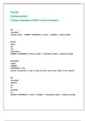 Payroll Fundamentals 2 Exam Questions With Correct Answers 