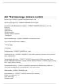 ATI Pharmacology&lowbar; Immune system 2024 - Google Docs questions with answers