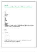 Payroll Fundamentals Exam Questions With Correct Answers&period;