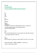 Payroll Fundamentals 1 Exam Questions With Correct Answers