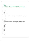 At 2300 Final Written Exam Questions With Correct Answers 