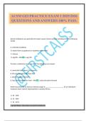 ACSM GEI PRACTICE EXAM 1 2025&sol;2026 QUESTIONS AND ANSWERS 100&percnt; PASS&period;