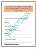 ALTERYX DESIGNER CORE EXAM 2025&sol;2026 QUESTIONS AND ANSWERS 100&percnt; PASS&period;