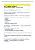 NSG 3500 COMPREHENSIVE EXAM UPDATED QUESTIONS AND ANSWERS GRADED A&plus;