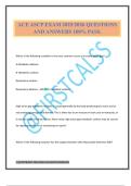 ACE ASCP EXAM 2025&sol;2026 QUESTIONS AND ANSWERS 100&percnt; PASS&period;