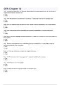 CEA Chapter 12 questions and anwers