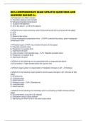 RCIS COMPREHENSIVE EXAM UPDATED QUESTIONS AND ANSWERS GRADED A&plus;