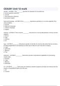 CEA201 Unit 12 multi questions and answers