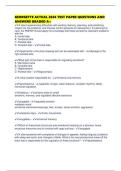 GEORGETTE ACTUAL 2026 TEST PAPER QUESTIONS AND ANSWERS GRADED A&plus;