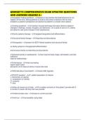 GEORGETTE COMPREHENSIVE EXAM UPDATED QUESTIONS AND ANSWERS GRADED A&plus;