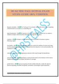 BS 161 MSU FALL 18 FINAL EXAM STUDY GUIDE 100&percnt; VERIFIED&period;