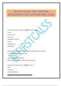 BS 161 EXAM 2 MSU 2025&sol;2026 QUESTIONS AND ANSWERS 100&percnt; PASS&period;