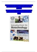 Introduction to Biotechnology &lpar;BIOL 101&rpar; &ndash; 4th Edition by William Thieman & Michael Palladino &ndash; Complete Test Bank with Verified Answers