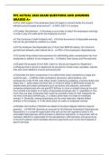 FPC ACTUAL 2026 EXAM QUESTIONS AND ANSWERS GRADED A&plus;
