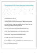 Florida Laws and Rules Exam with accurate detailed solutions