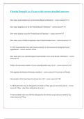 Florida Dental Laws and Rules Exam with precise detailed answers