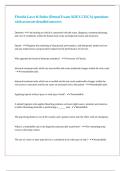 Florida Laws & Rules &lpar;Dental Exam ADEX CDCA&rpar; questions with accurate detailed answers