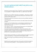 laws and regulations Study Guide Exam with accurate detailed solutions