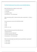 For Hire Endorsement Exam with accurate detailed solutions