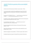 Asphalt 1 Test Review questions with accurate detailed solutions