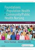 Community Health Nursing &ndash; Test Bank&comma; Stanhope & Lancaster &lpar;5th Edition&rpar;&comma; Practice Questions with Answers