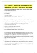 ANCC PRACTICE QUESTIONS DOMAIN 3 TRUSTED EXAM PREP &vert; ACCURATE & UPDATED 2025&ndash;2026