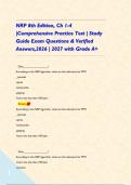NRP 8th Edition&comma; Ch 1-4 &vert;Comprehensive Practice Test &vert; Study Guide Exam Questions & Verified Answers&comma;2026 &vert; 2027 with Grade A&plus;   