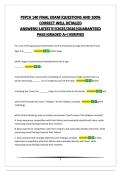 PSYCH 140 FINAL EXAM&vert;QUESTIONS AND 100&percnt; CORRECT WELL DETAILED ANSWERS&vert;LATEST&excl;&excl;&excl;&excl;&excl;2025&sol;2026&vert;GUARANTEED PASS&vert;GRADED A&plus;&vert;VERIFIED