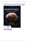 Neuroscience&colon; Exploring the Brain &ndash; Test Bank&comma; Bear et al&period; &lpar;5th Edition&rpar;&comma; Practice Questions with Answers