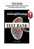 Test Bank For Exploring Anatomy & Physiology in the Laboratory 4th Edition by Erin C&period; Amerman&vert; 9781640433984&vert; All Chapters 1-29&vert; LATEST