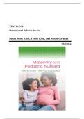 Complete Test Bank for Maternity and pediateric Nursing 6th Edition by Susan Ricci PDF with NCLEX-Style Questions&comma; Chapter Rationales&comma; and Study Guide 2025&sol;2026