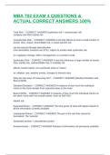 MBA 702 EXAM 4 QUESTIONS & ACTUAL CORRECT ANSWERS 100&percnt;