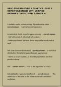 ANSC 4395 Test 3 Review&colon; Genetics & Statistics Q&A &vert; 100&percnt; Correct