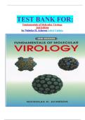 TEST BANK FOR&colon; Fundamentals of Molecular Virology 2nd Edition by Nicholas H&period; Acheson Latest Update&period;