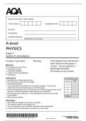 AQA A level physics 2025 paper 3BA question paper