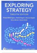 Instructor&rsquo;s Manual - for Exploring Strategy Text and Cases 12th edition by Richard Whittington&vert; All Verified Chapters 1-16 Complete Guide A&plus;&vert;&vert; ISBN&colon;NO 9781292282503&vert;&vert;