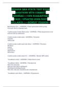 Indiana QMA State Test EXAM QUESTIONS WITH CORRECT ANSWERS&vert;&vert;100&percnt; GUARANTEED PASS&vert;&vert;UPDATED 2026&sol;2027 SYLLABUS&vert;&vert;<<NEWEST VERSION>