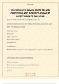 NSC Defensive Driving ATUAL TEST 