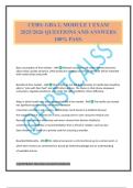 CEBS&colon; GBA 2&comma; MODULE 1 EXAM 2025&sol;2026 QUESTIONS AND ANSWERS 100&percnt; PASS&period;