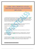 CEBS - GBA 1 MODULE 1 EXAM 2025&sol;2026 QUESTIONS AND ANSWERS 100&percnt; PASS&period;