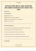 ASCP BOC EXAM A&B ALL 1000&plus; QUESTIONS AND CORRECT ANSWERS LATEST UPDATE THIS YEAR