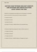 ASCP BOC EXAM ALL QUESTIONS AND CORRECT ANSWERS LATEST UPDATE THIS YEAR